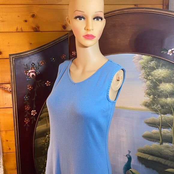 Liz Claiborne Sleeveless Long Dress Light Blue Size XSP - Picture 3 of 3